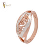 Tree of life with branches leaves Rose Gold two tone Fashion Rings