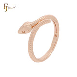 Snake shape Rose Gold Fashion Rings