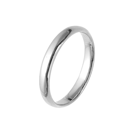 Wedding band rings of 6mm plated in White Gold, 14K Gold, 18K Gold, Rose Gold