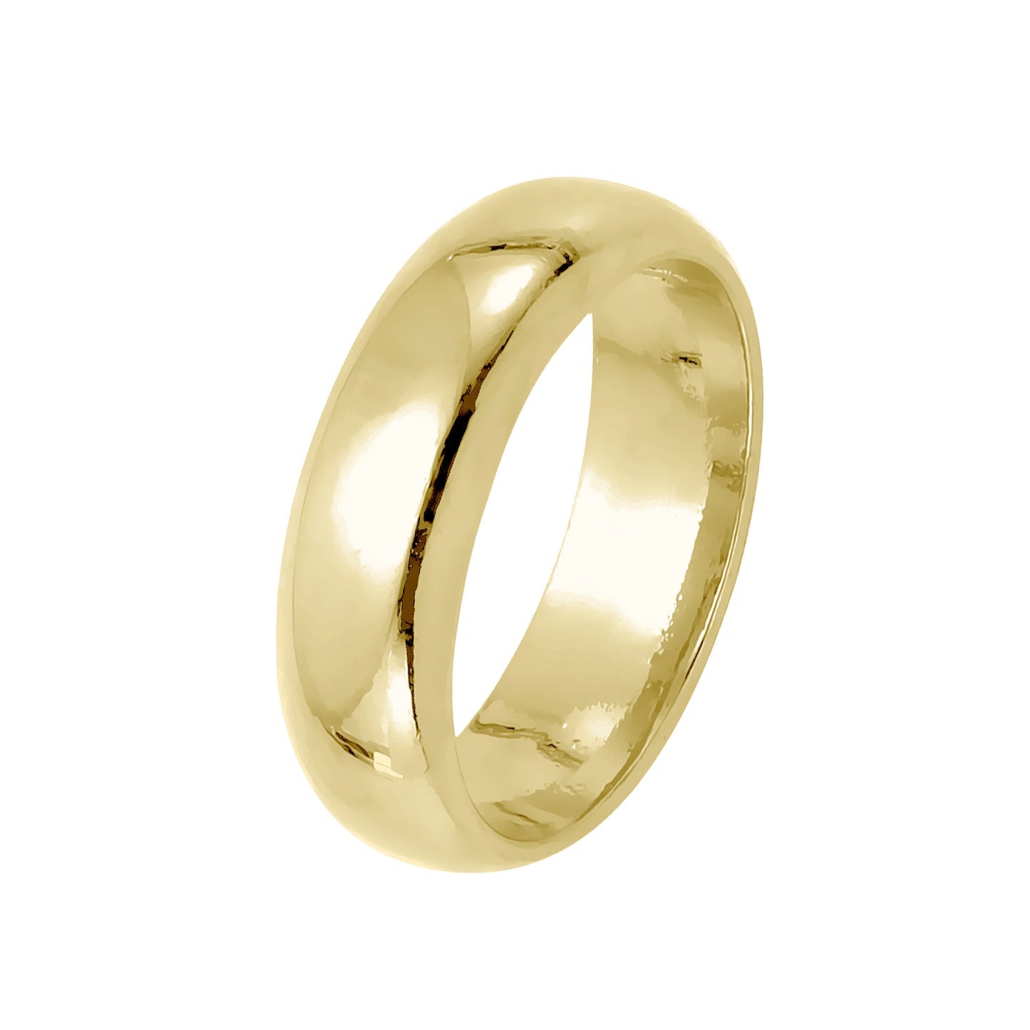 Wedding band rings of 3.5mm plated in White Gold, 14K Gold, 18K Gold, Rose Gold