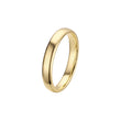 Wedding band rings of 3.5mm plated in White Gold, 14K Gold, 18K Gold, Rose Gold