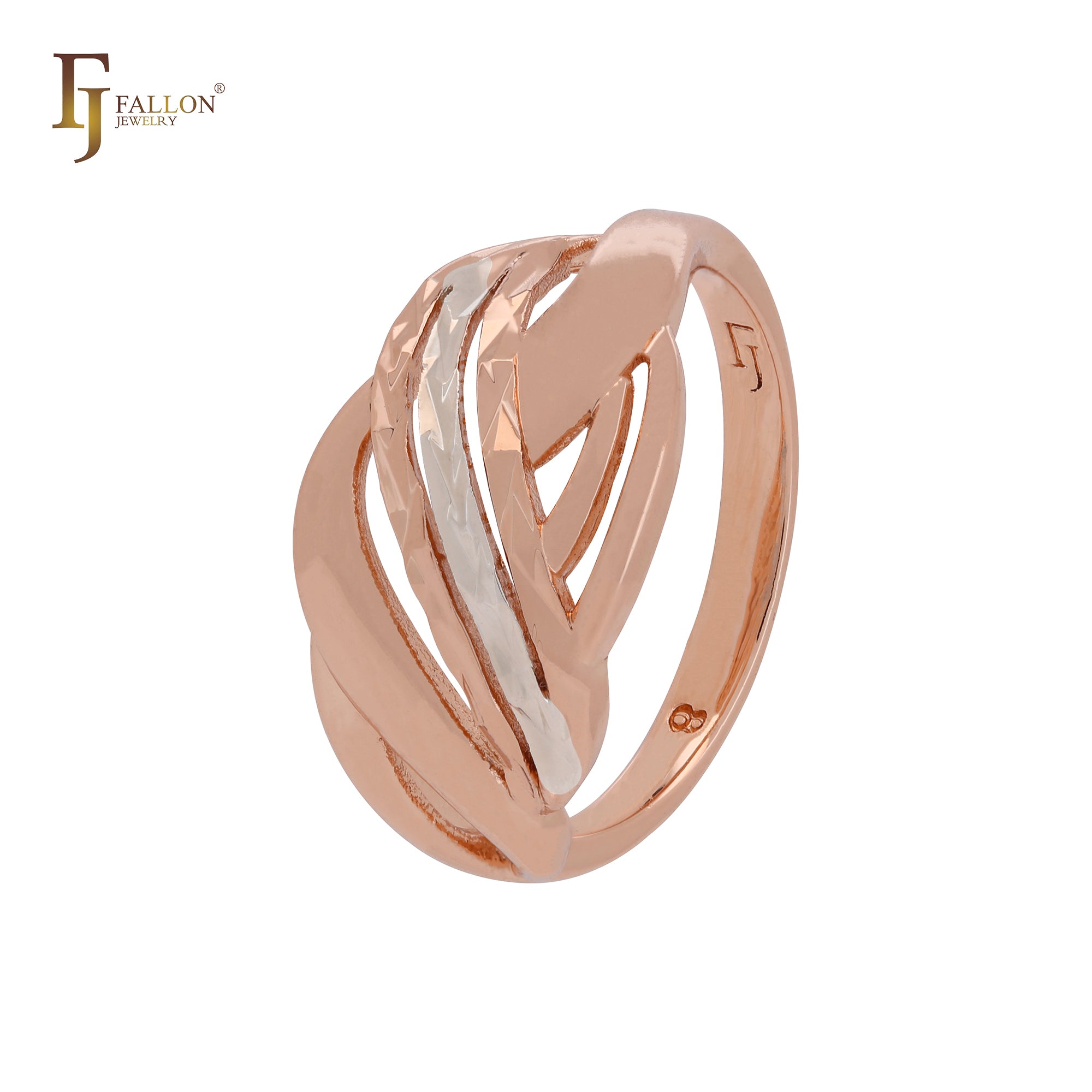 Thousand Rows Rose Gold two tone Fashion Rings