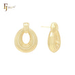 Parallel thousand threads 14K Gold, Rose Gold, White Gold Stud Earrings