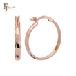 Textured Rose Gold Hoop earrings