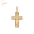 Jesus Crucifix Rose Gold, 14K Gold Cross Pendant