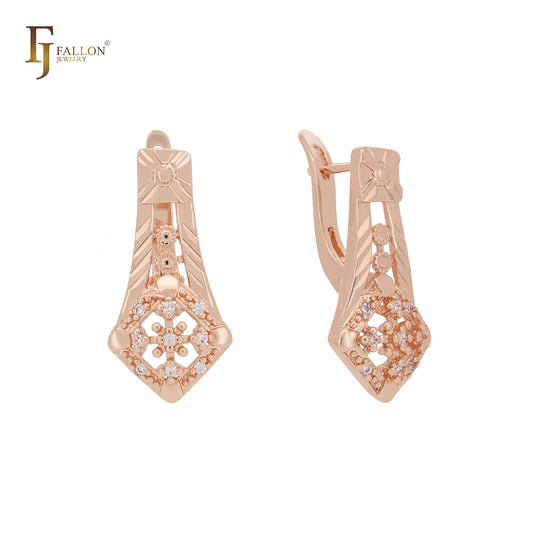 Pendrey's Spotlight 14K Gold, Rose Gold Earrings