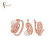 Filigree Pearl Rose Gold Fashion Rings