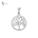 Halo tree of life Rose Gold, 14K Gold, White Gold pendant