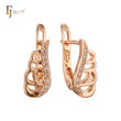 Angel's Feather Wings Rose Gold Clip-On earrings