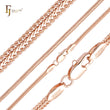 Foxtail link hammered Rose Gold chains