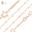 Fancy Star and bars link 14K Gold, Rose Gold Chain