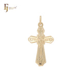 Orthodox 14K Gold Crucifix Cross Pendant