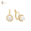 Minimalism solitaire clawed pearl 14K Gold Clip-On Earrings