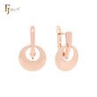 Dangling disc drop design Rose Gold Clip-On Earrings