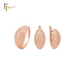 Oval Rounded dotted textured Rose Gold fashion jewelry Set with Rings