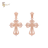 The great Crucifix Rose Gold, 14K Gold Cross pendant