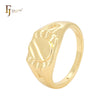 Circle signet Men's 14K Gold Rings