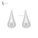 Pendulum Teardrop shaped  14K Gold, Rose Gold, White Gold Stud Earrings