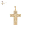 Jesus Holy Sacred portrait Rose Gold, 14K Gold Cross Pendant