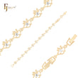 Strawberry hearty white Czs 14K Gold Bracelets