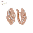 Thousand Rows Rose Gold two tone Clip-On Earrings