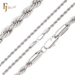 Classic 14K Gold French Rope chains [Thin 2mm-4mm]