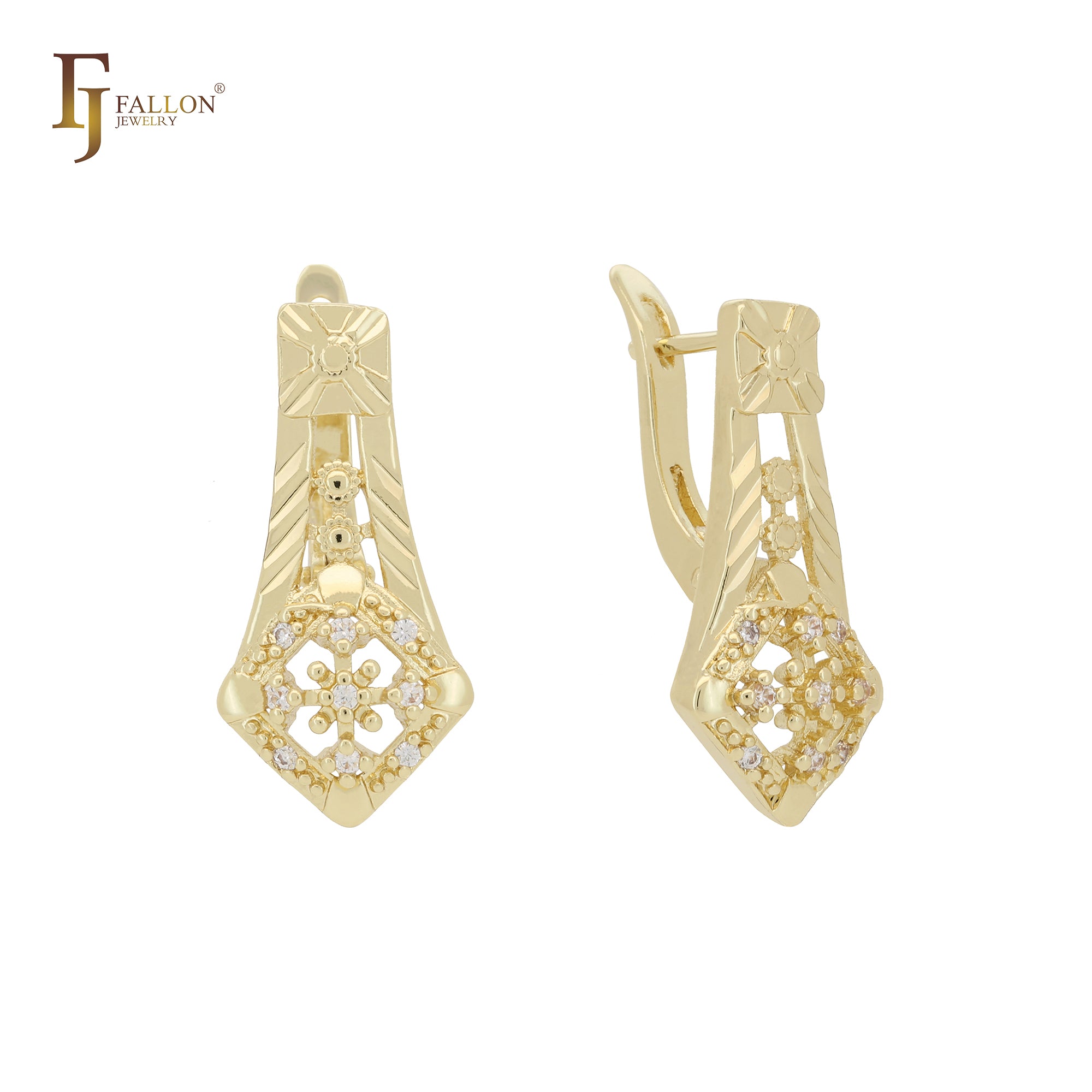 Pendrey's Spotlight 14K Gold, Rose Gold Earrings