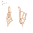 Geometric beads Rose Gold Clip-On Earrings