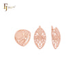 Filigree of Marquise Rose Gold Jewelry Set with Rings