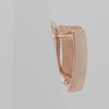 .585 Rose Gold, 14K Gold Simple Flat Square Aretes FJ Fallon de alta calidad