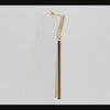 .Long bar drop earrings in 14K Gold, White Gold, Rose Gold plating colors