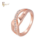 Rose Gold two tone rings