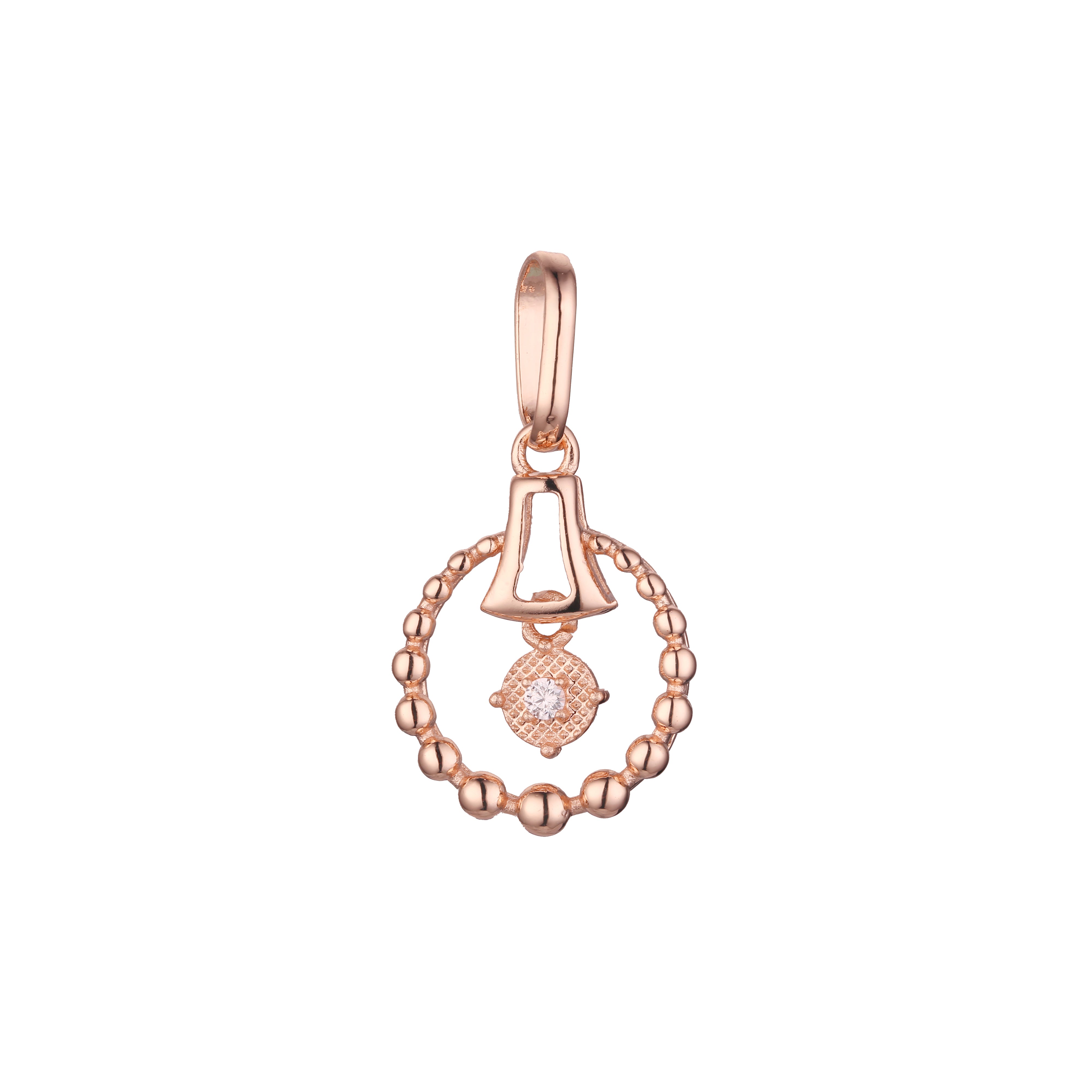 Little bell pendant in Rose Gold, 14K Gold plating colors