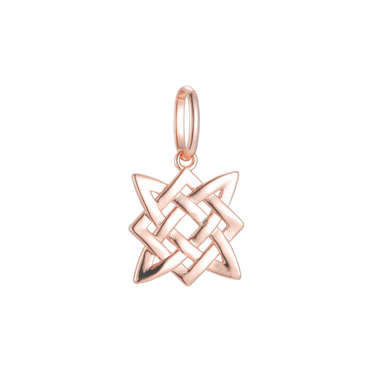 Pingente em ouro rosa, cores banhadas a ouro 14K