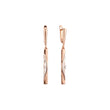 Rose Gold two tone earrings