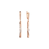 Rose Gold two tone earrings