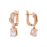 Rose Gold two tone earrings