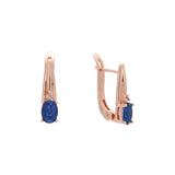 Rose Gold solitaire earrings