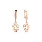 Pendientes de oro rosa