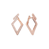 Cluster earrings in 14K Gold, Rose Gold, two tone plating colors