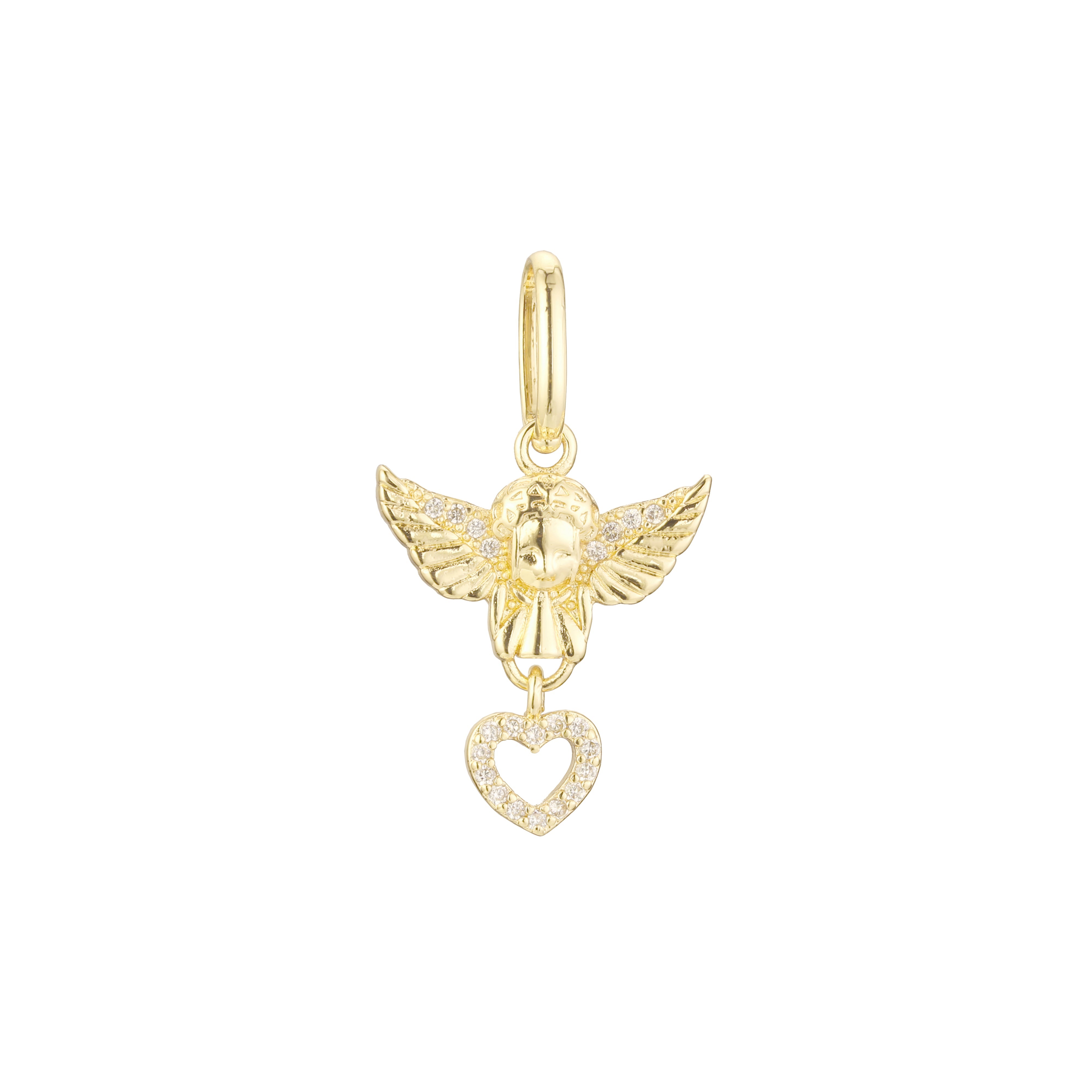 Cupid pendant in Rose Gold, 14K Gold plating colors