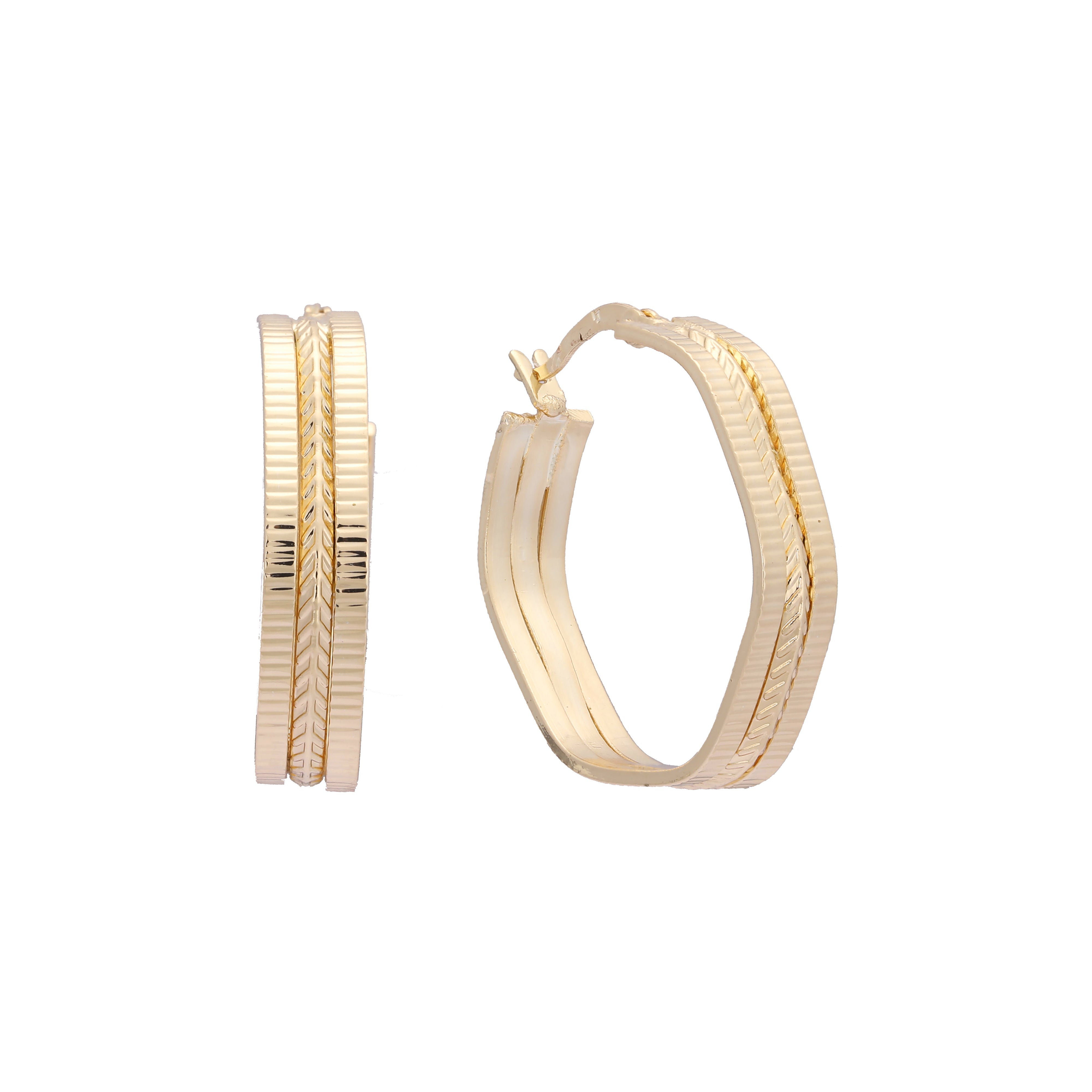 Rose Gold hoop earrings