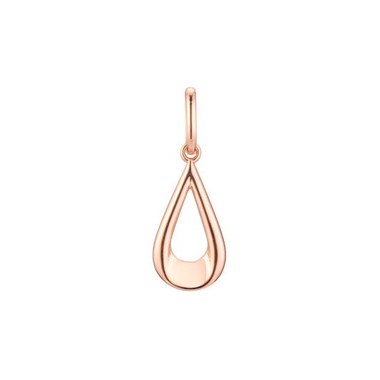 Teardrop pendant in Rose Gold, 14K Gold plating colors