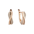 Rose Gold two tone earrings