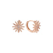 Star huggie earrings in 14K Gold, Rose Gold plating colors