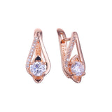 Cluster earrings in 14K Gold, Rose Gold plating colors