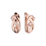 Earrings in Rose Gold, two tone plating colors