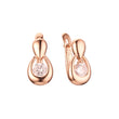 Pendientes de oro rosa