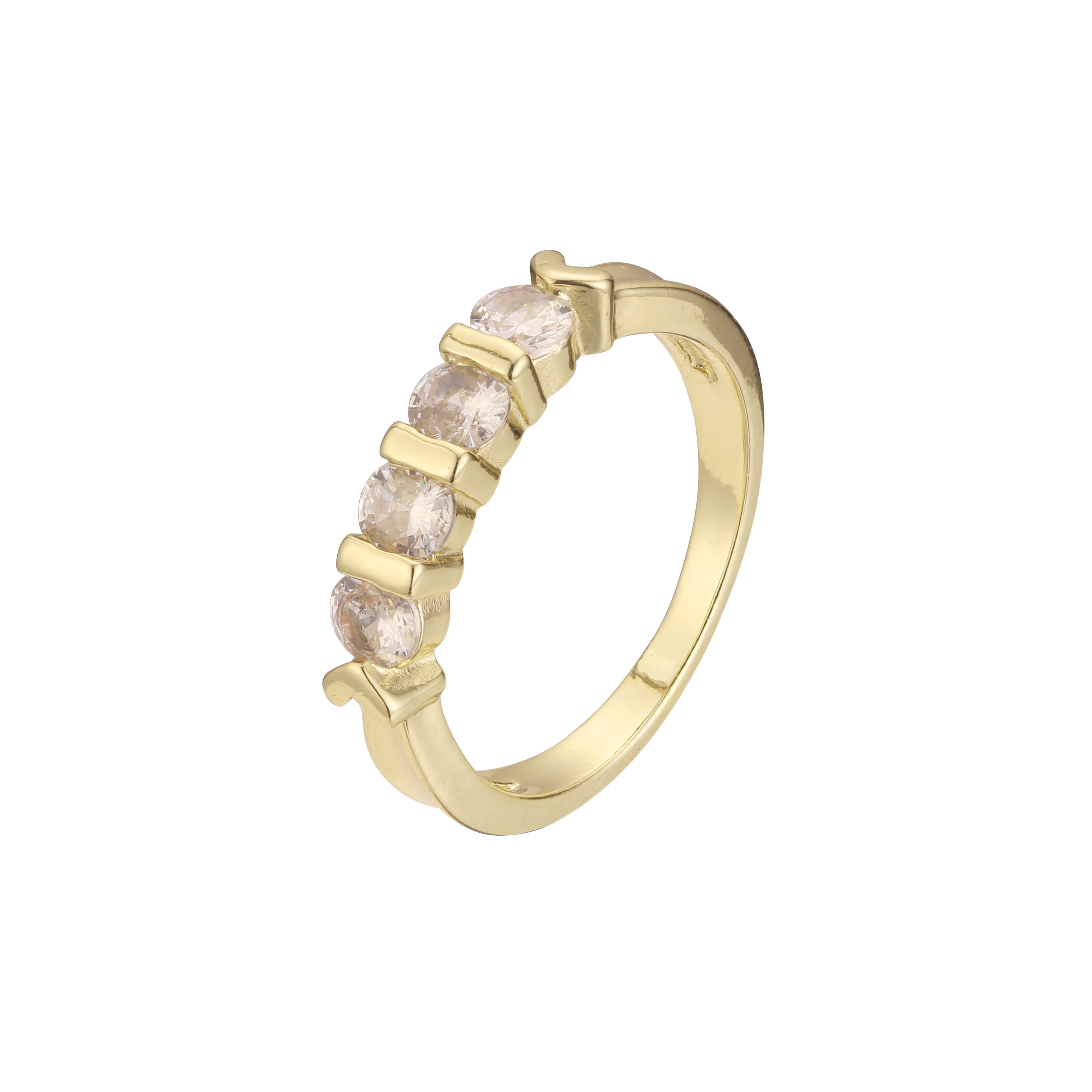 Stackable rings in 18K Gold, White Gold, 14K Gold plating colors