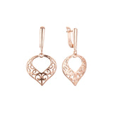 Pendientes de oro rosa